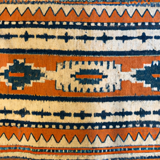 what southwestern tribe became famous for their woven rugs and blankets?